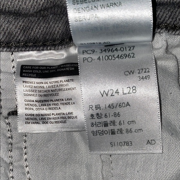 Levi's Gray Wedgie Straight Leg High-Waisted Pants - Picture 9 of 13